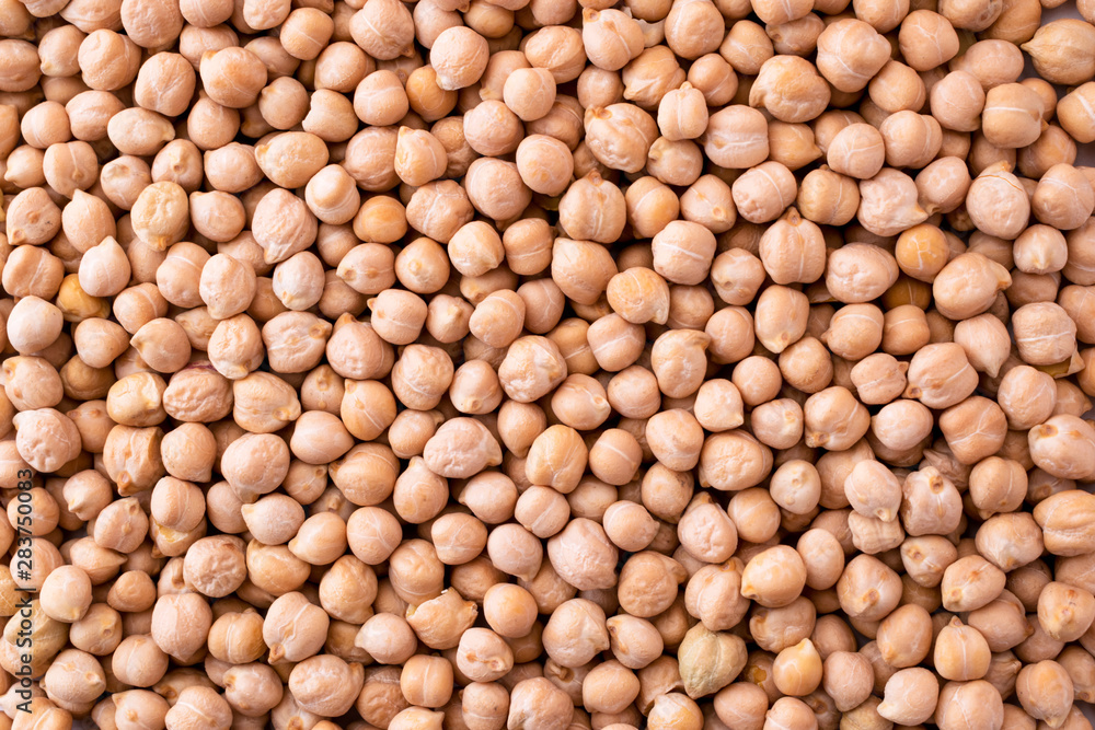 Chickpeas close-up, background. The view of top. Chickpeas close-up, background. The view of top.