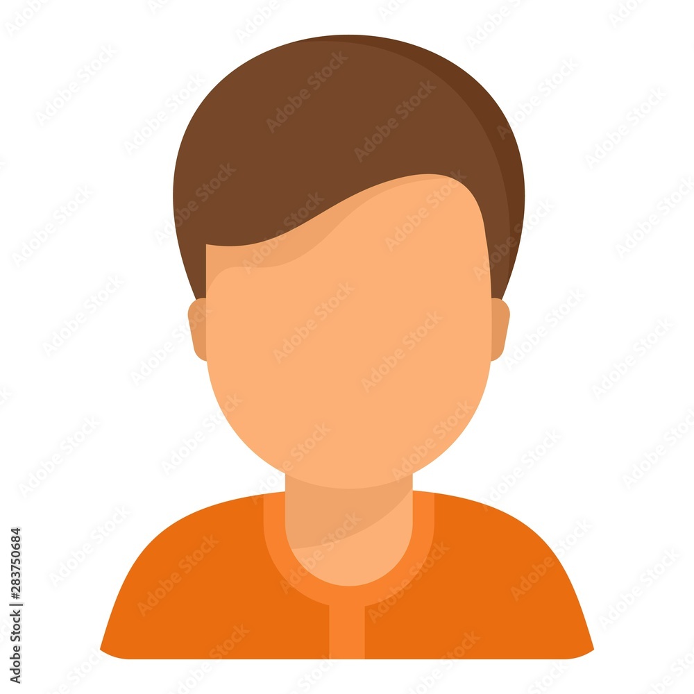 Man avatar icon. Flat illustration of man avatar vector icon for web design