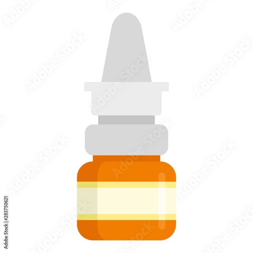 Nose spray icon. Flat illustration of nose spray vector icon for web design