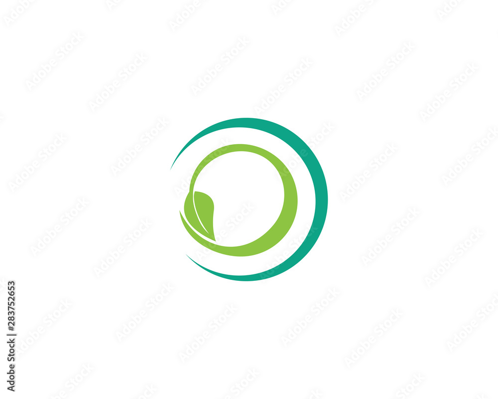 Vector leaves green nature logo template symbol Vector leaves green nature logo template symbol