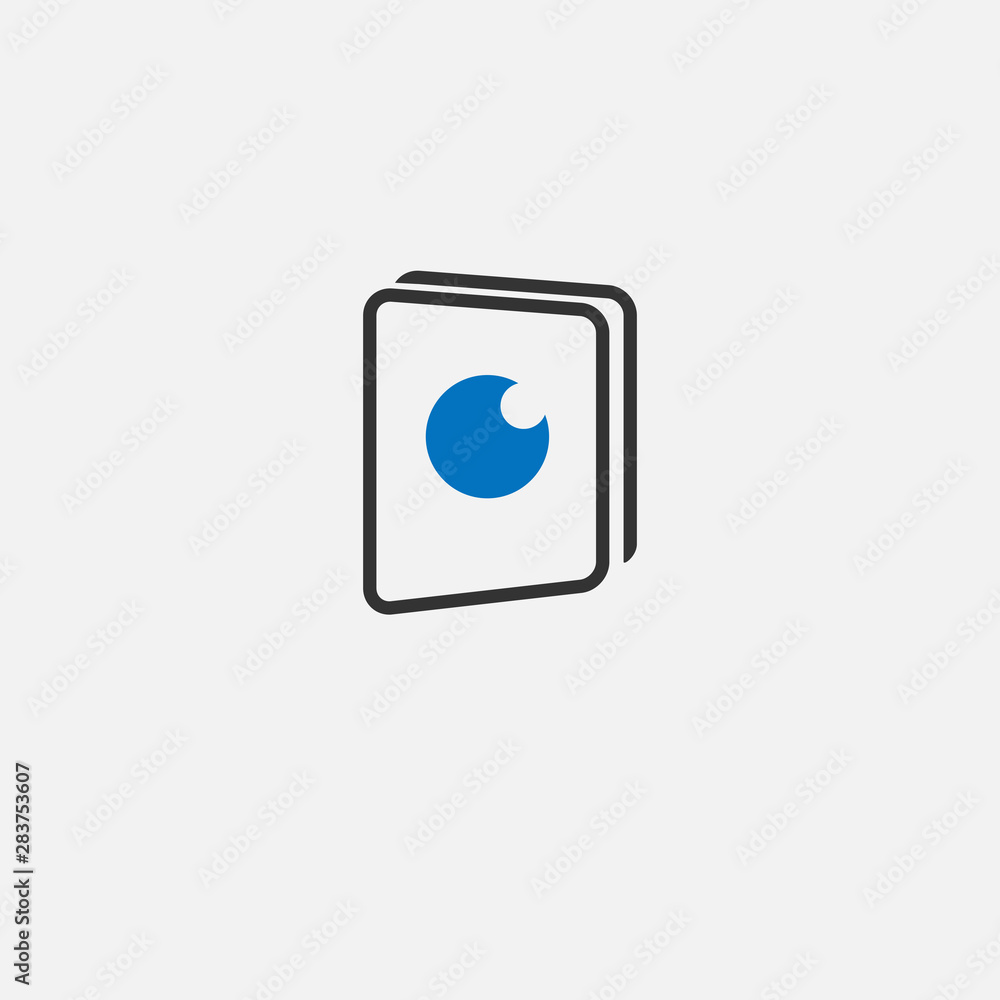 Photo Camera Book logo design Photo Camera Book logo design