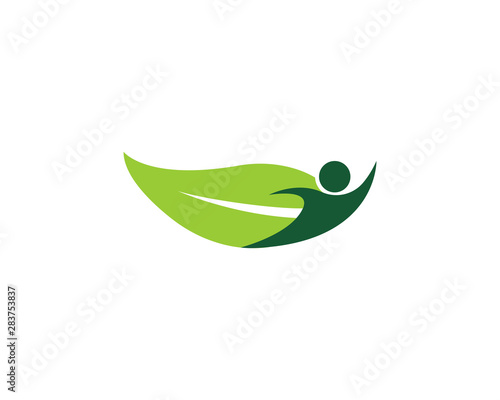 Vector leave go green nature logo and symbol