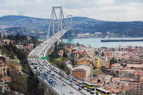Aerial view of Bosphorus Bridge