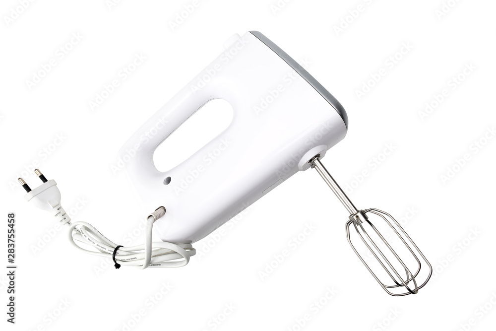 Electric whisk mix isolated om white background with selection path. Electric whisk mix isolated om white background with selection path.
