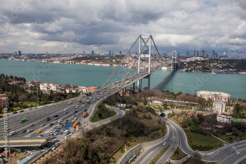 Aerial view of Bosphorus Bridge