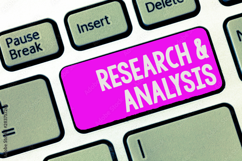 Writing note showing Research and Analysis. Business photo showcasing Strategic Thinking and Decision Making existing or new. Writing note showing Research and Analysis. Business photo showcasing Strategic Thinking and Decision Making existing or new.