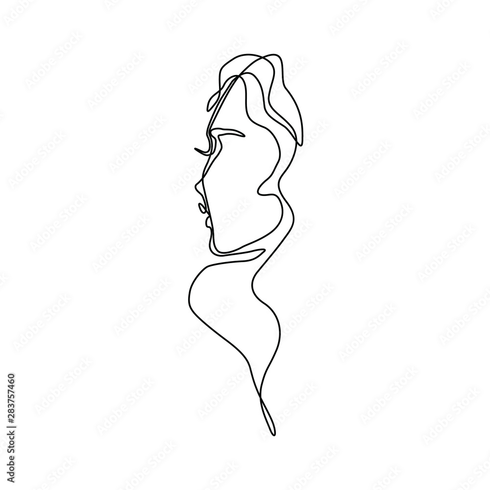 Woman Outline No 22  Tattoo Permission Form  Noon Line Art
