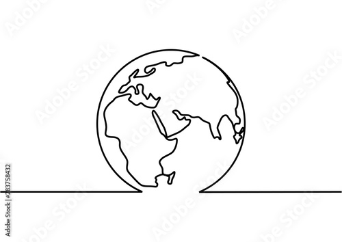 Continuous one line drawing...