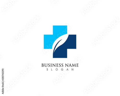 Medical health hospital logo and stock vector