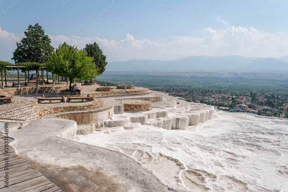 Pamukkale, a natural site in Denizli in southwest Turkey