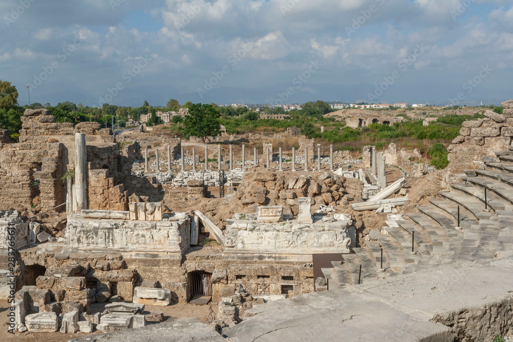 Fototapeta premium amphitheater in Side, Turkey