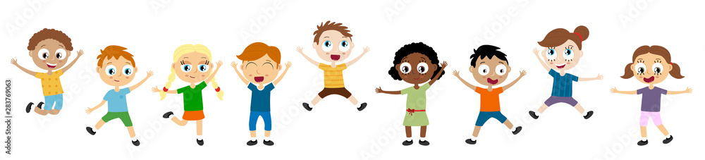 Happy kids having fun Happy kids having fun