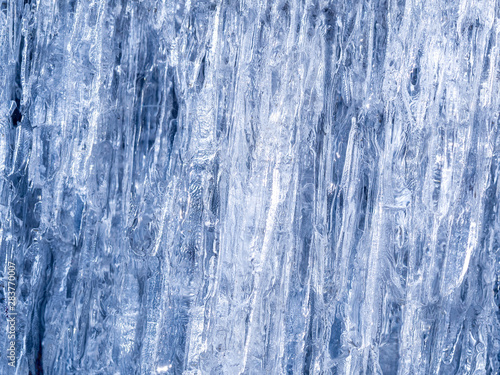 Blue ice abstract natural background © artsandra