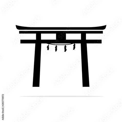 torii gate Icon. Vector concept illustration for design.