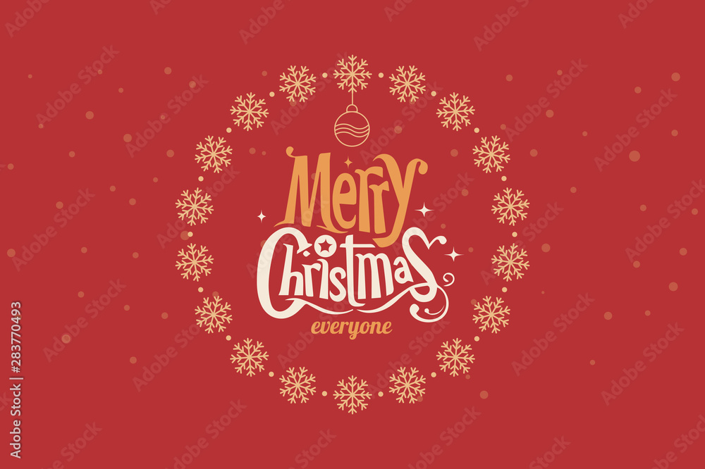 greeting and Christmas decoration on a snow greeting and Christmas decoration on a snow