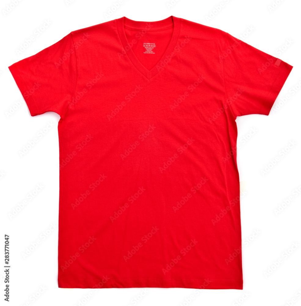 Red tshirt template Red tshirt template