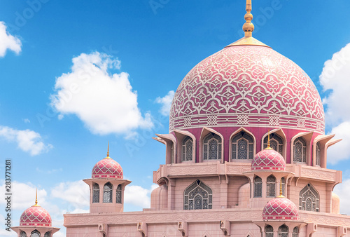 Canvas Print View of Putra Mosque in Malaysia