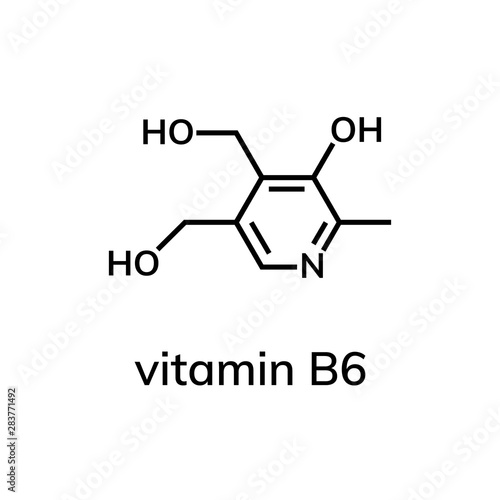 Pyrodoxine or vitamin B6 chemical formula