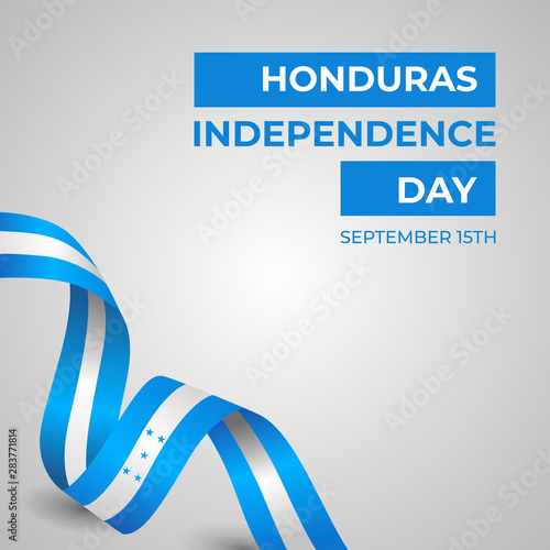 Happy Republic of Honduras Independence Day Vector Design Template Illustration photo