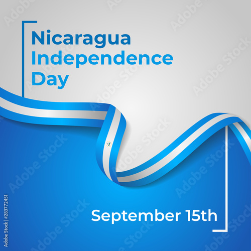 Happy Republic of Nicaragua Independence Day Vector Design Template Illustration