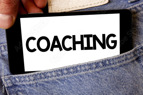 Quadro su tela Handwriting text Coaching