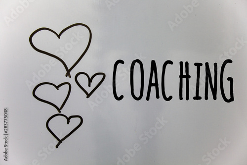 Canvas Print Word writing text Coaching