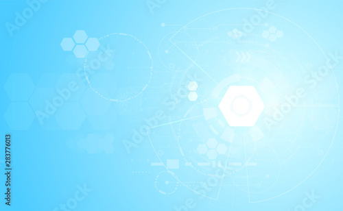 Abstract medical medicine and science concept innovation technology molecular structures chemical .space for text. vector background