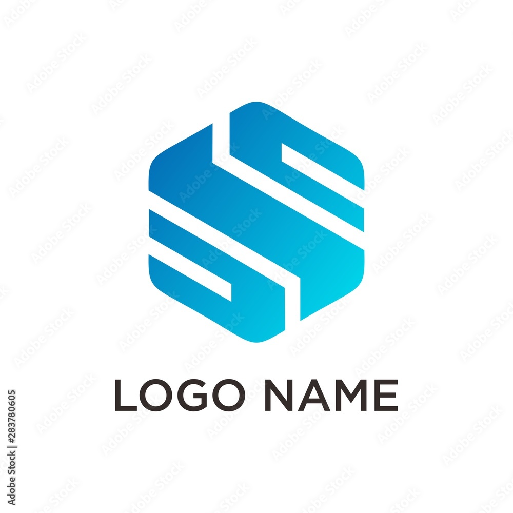 abstract initial letter S logo design template abstract initial letter S logo design template