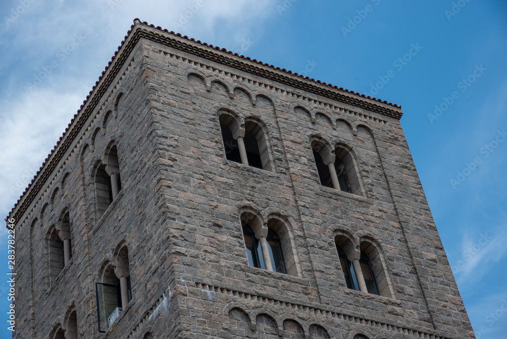 Romanesque and gothic building in NYC