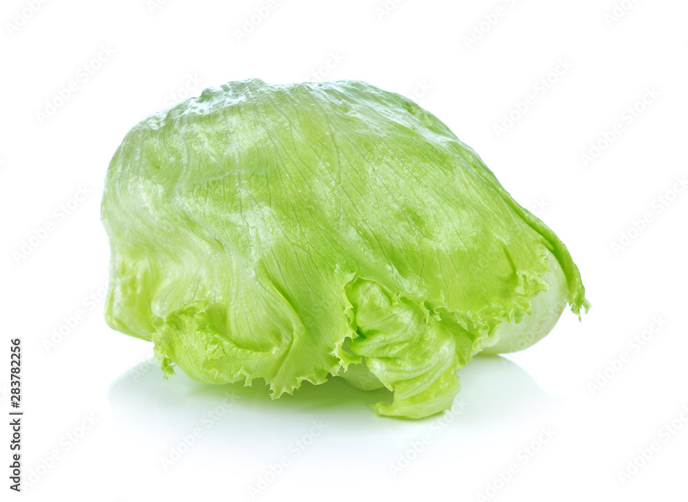 fresh iceberg lettuce salad isolated on white fresh iceberg lettuce salad isolated on white