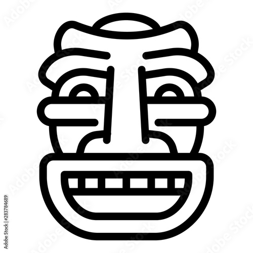 Ritual idol icon. Outline ritual idol vector icon for web design isolated on white background