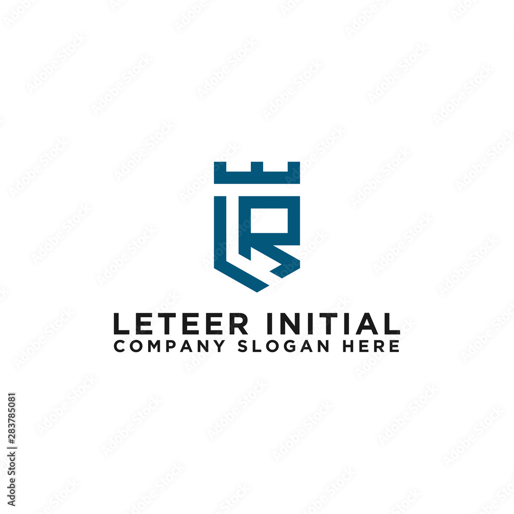 Obraz premium Inspiring company logo designs from the initial letters of the LR logo icon. -Vectors