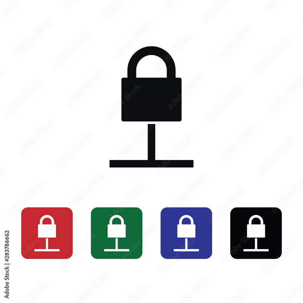 Internet, lock, network, icon, flat. Element of security for mobile concept and web apps illustration. Thin flat icon for website design and development, app. Vector icon Internet, lock, network, icon, flat. Element of security for mobile concept and web apps illustration. Thin flat icon for website design and development, app. Vector icon