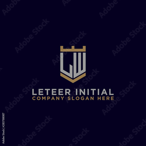 Inspiring company logo designs from the initial letters of the LW logo icon. -Vectors