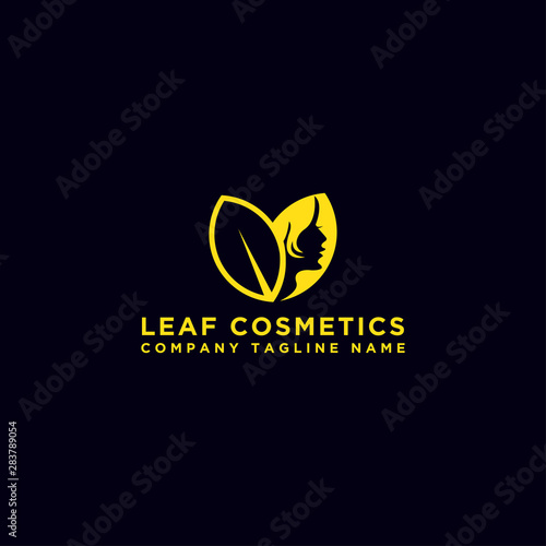 women's logo design templates. A woman's face in a petal. Abstract design concepts for beauty salons, massages, cosmetics and spas.