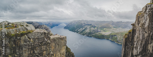 Fototapeta Naklejka Na Ścianę i Meble -  Views of the pulpit rock in Stavenger in Norway