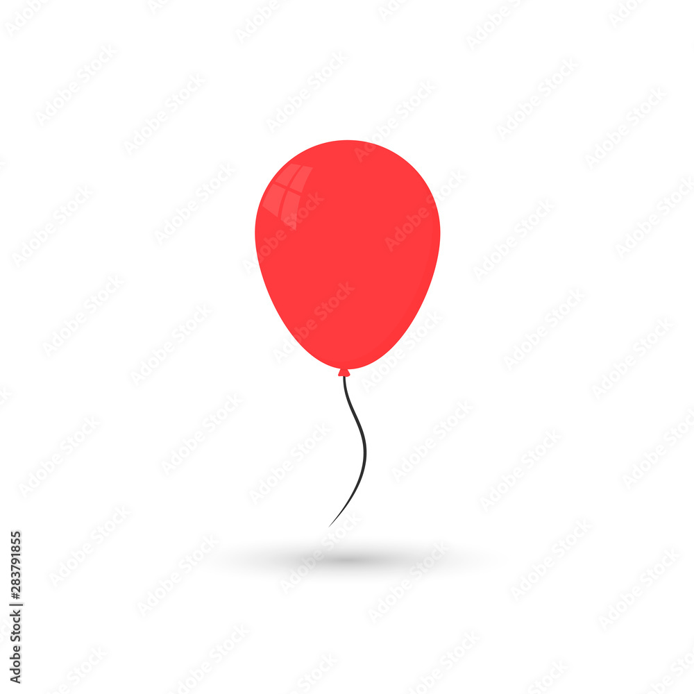 Balloon icon, flat design template, vector illustration Balloon icon, flat design template, vector illustration