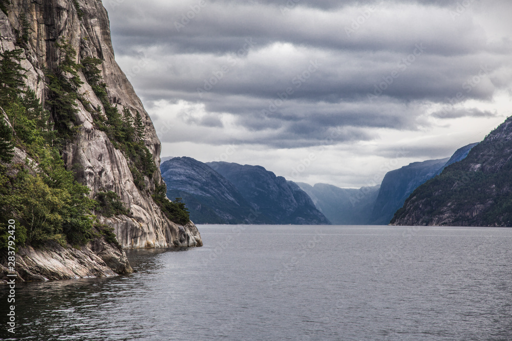 Lysefjord views from the cruise, in Stavenger, Norway Lysefjord views from the cruise, in Stavenger, Norway