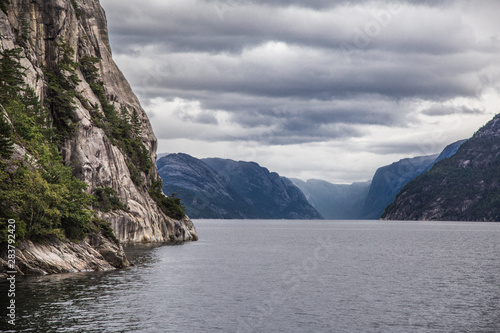 Lysefjord views from the cruise, in Stavenger, Norway © pierrick