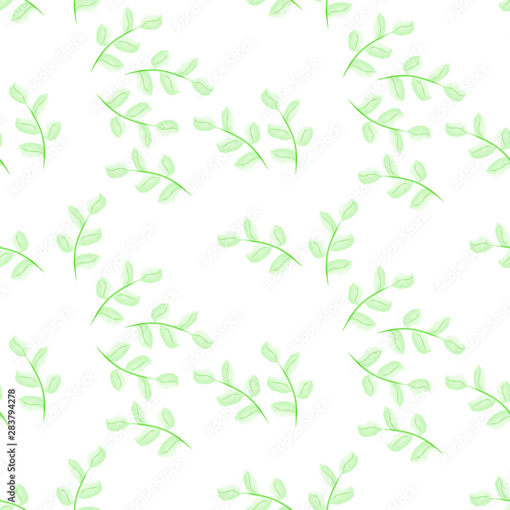Elegent seamless pattern with leaves. Floral, floral background, hand drawing, imitation of watercolor.For textile, wallpaper, fabric, wrapping Elegent seamless pattern with leaves. Floral, floral background, hand drawing, imitation of watercolor.For textile, wallpaper, fabric, wrapping