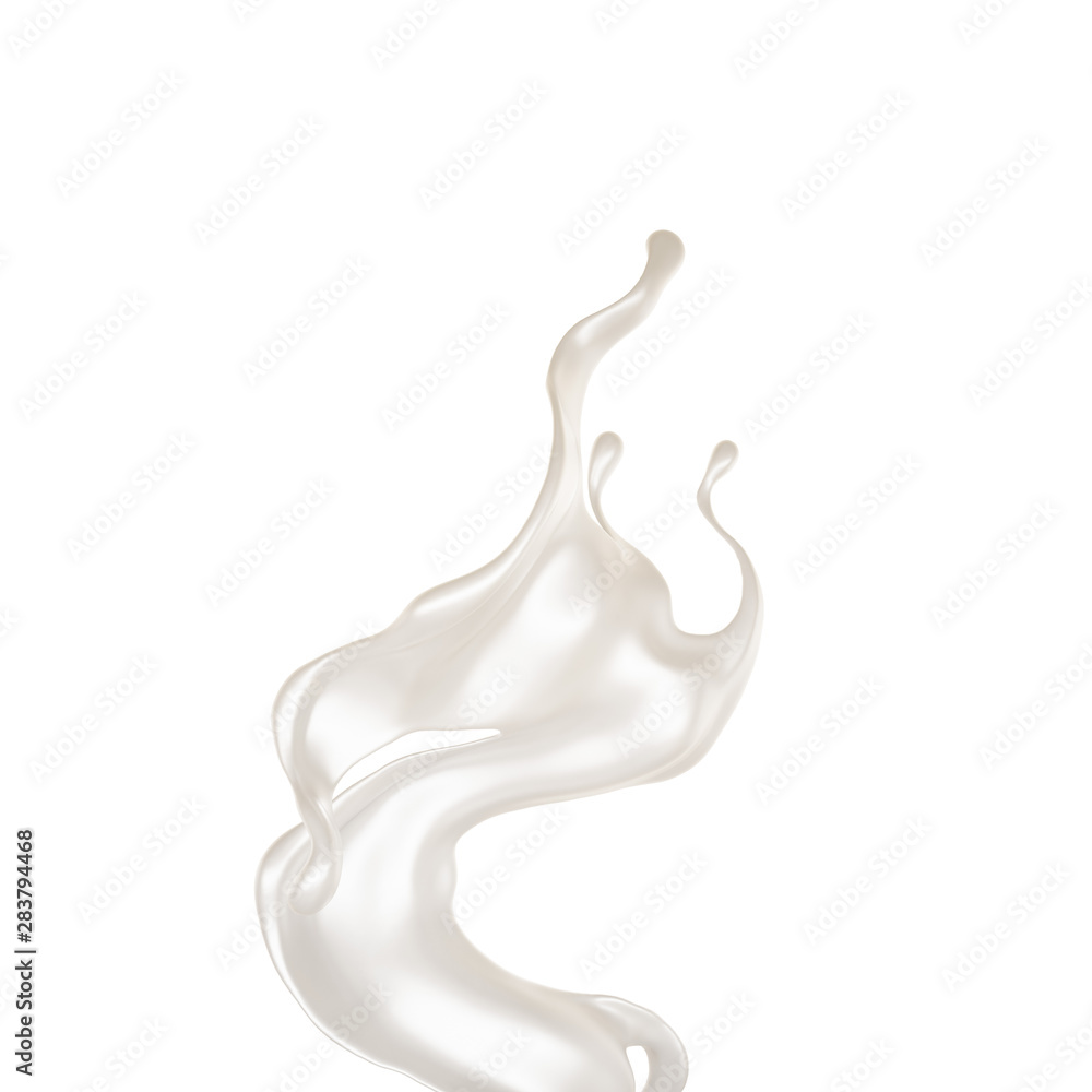 Splash of fluid. 3d illustration, 3d rendering. Splash of fluid. 3d illustration, 3d rendering.
