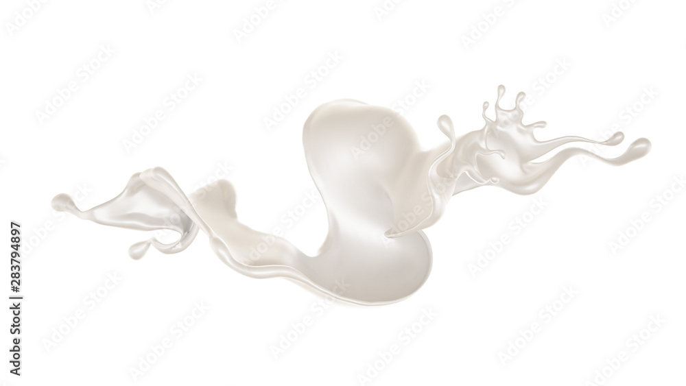 Splash of fluid. 3d illustration, 3d rendering. Splash of fluid. 3d illustration, 3d rendering.