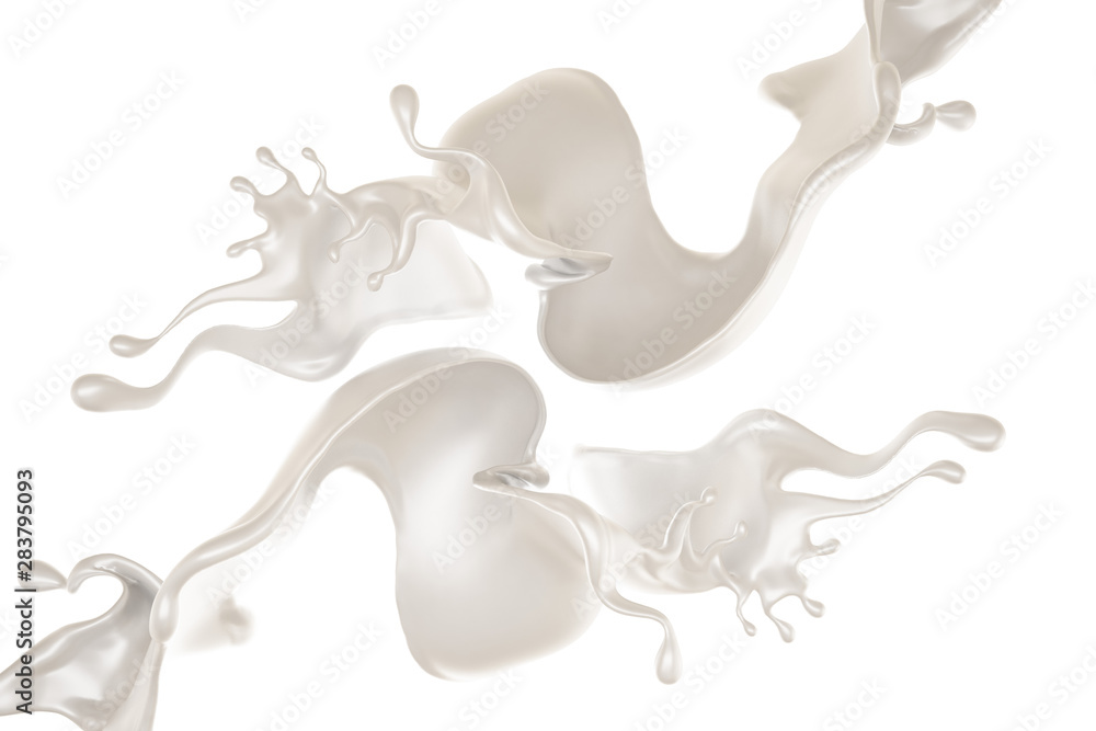 Splash of fluid. 3d illustration, 3d rendering. Splash of fluid. 3d illustration, 3d rendering.