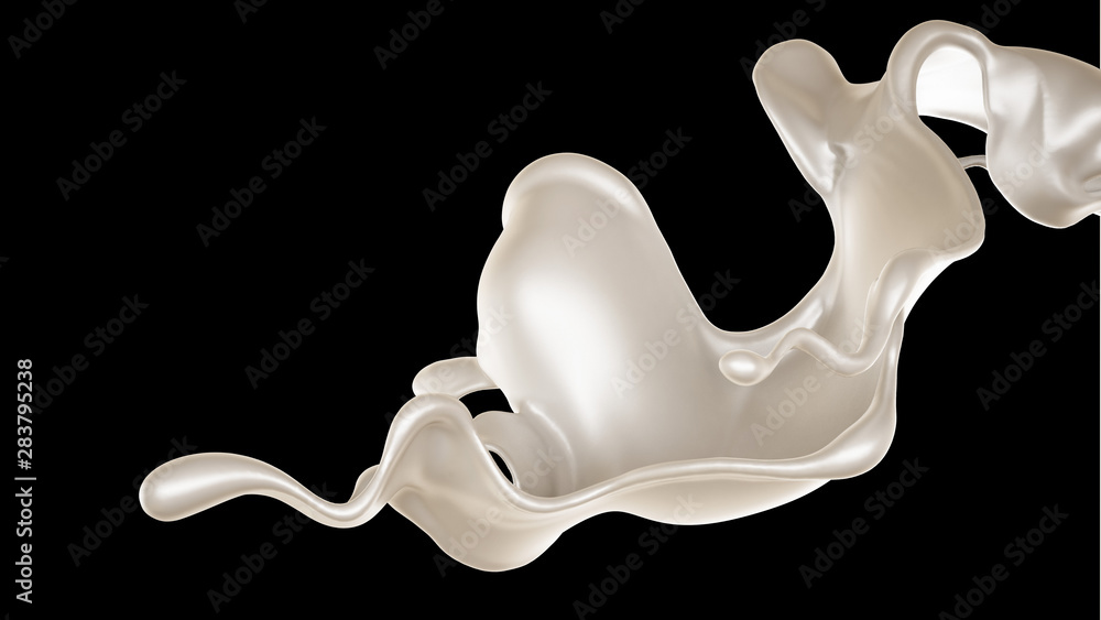 Splash of fluid. 3d illustration, 3d rendering. Splash of fluid. 3d illustration, 3d rendering.