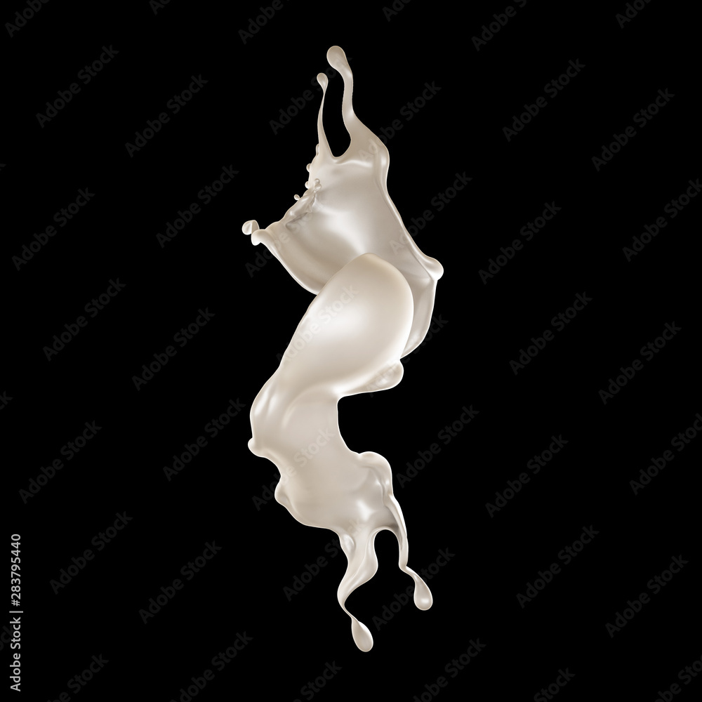 Splash of fluid. 3d illustration, 3d rendering. Splash of fluid. 3d illustration, 3d rendering.