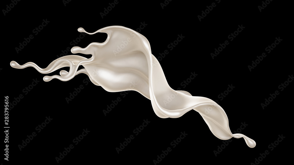 Splash of fluid. 3d illustration, 3d rendering. Splash of fluid. 3d illustration, 3d rendering.
