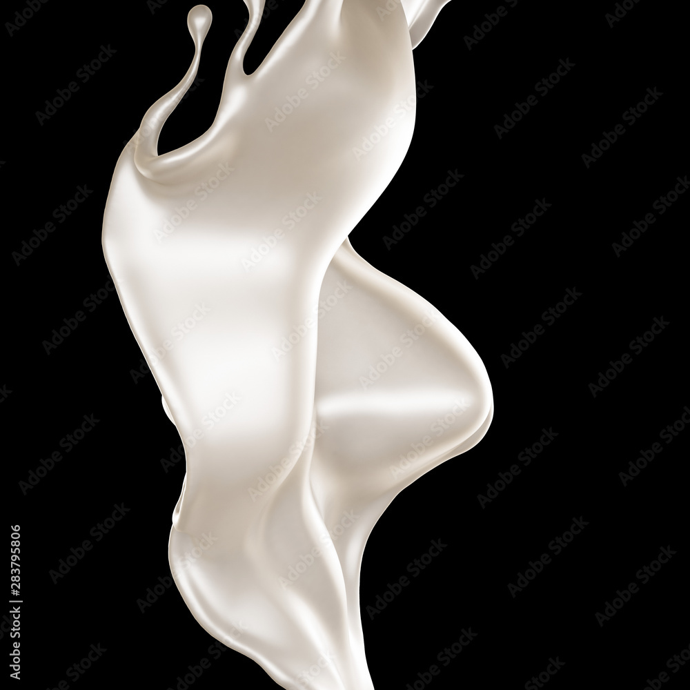 Splash of fluid. 3d illustration, 3d rendering. Splash of fluid. 3d illustration, 3d rendering.