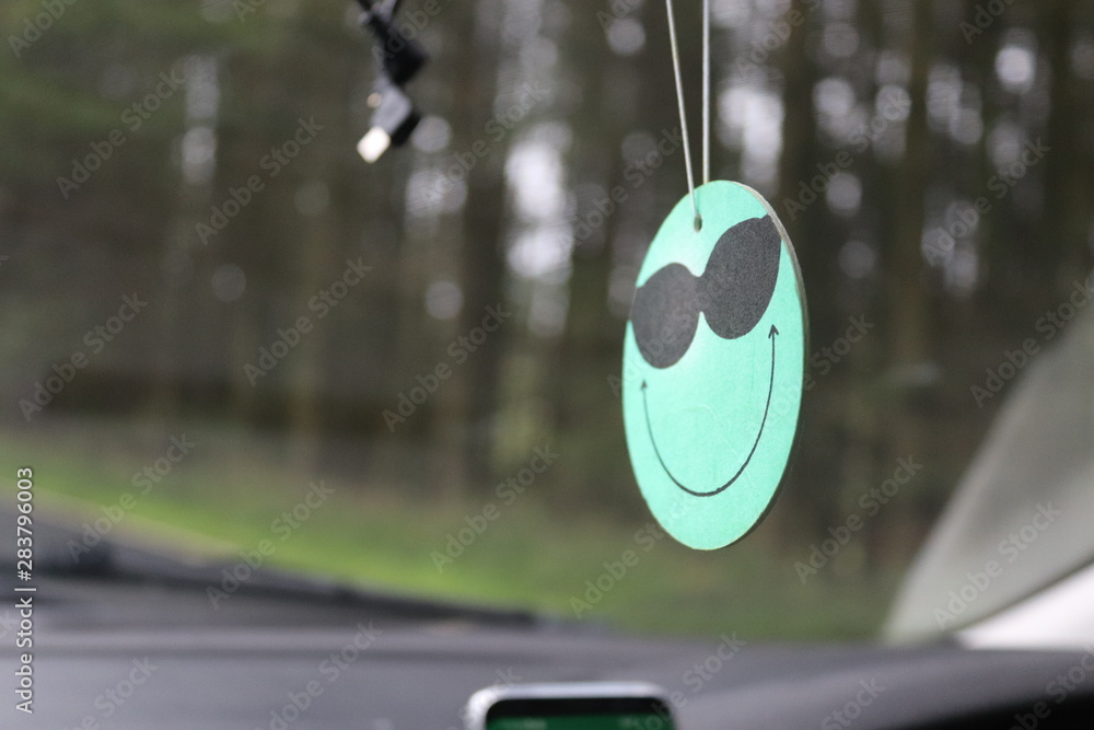smiley face air freshener Stock Photo Adobe Stock