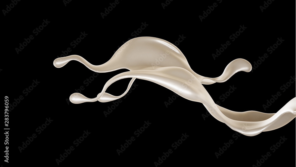 Splash of fluid. 3d illustration, 3d rendering. Splash of fluid. 3d illustration, 3d rendering.