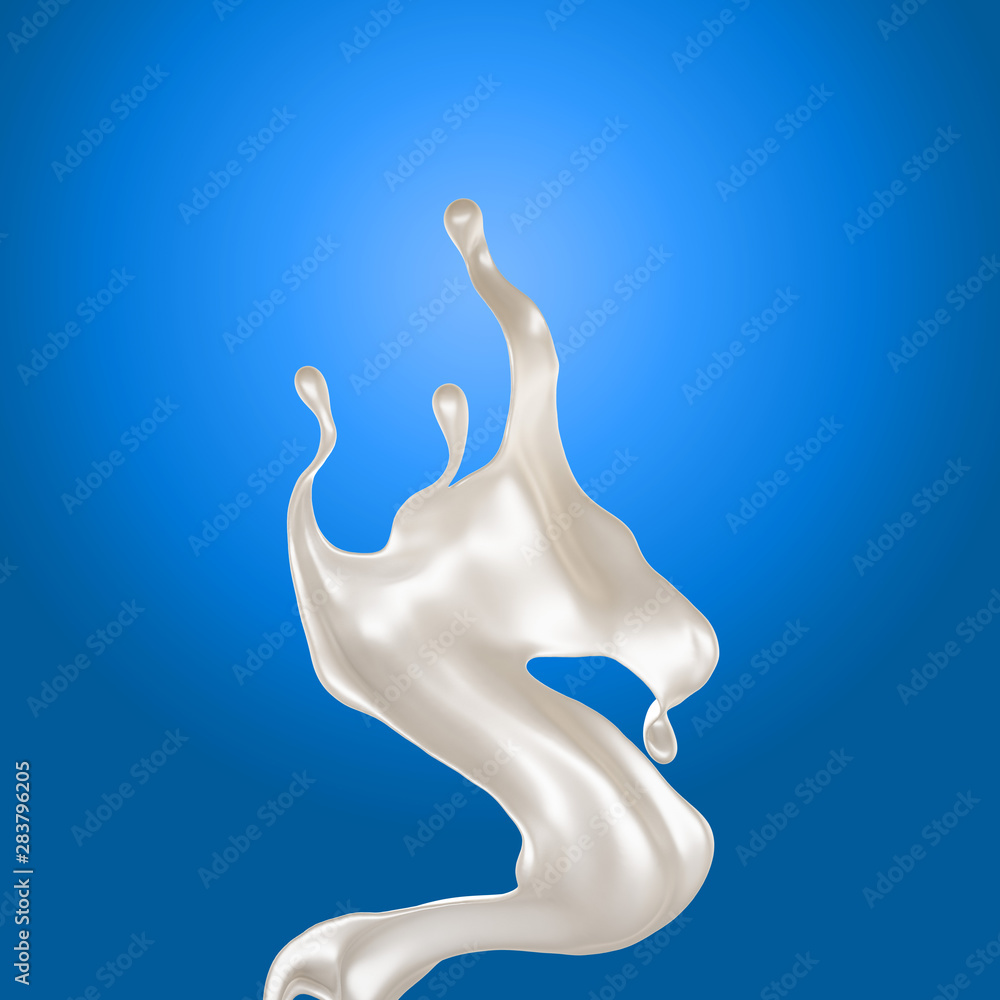 Splash of fluid. 3d illustration, 3d rendering. Splash of fluid. 3d illustration, 3d rendering.